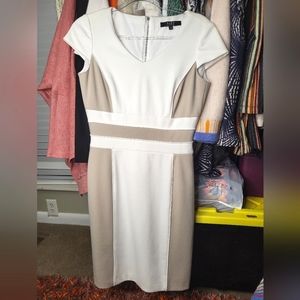 Alex Marie Cream Shift Dress Size 4